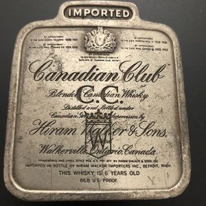 CANADIAN CLUB WHISKEY BELT BUCKLE